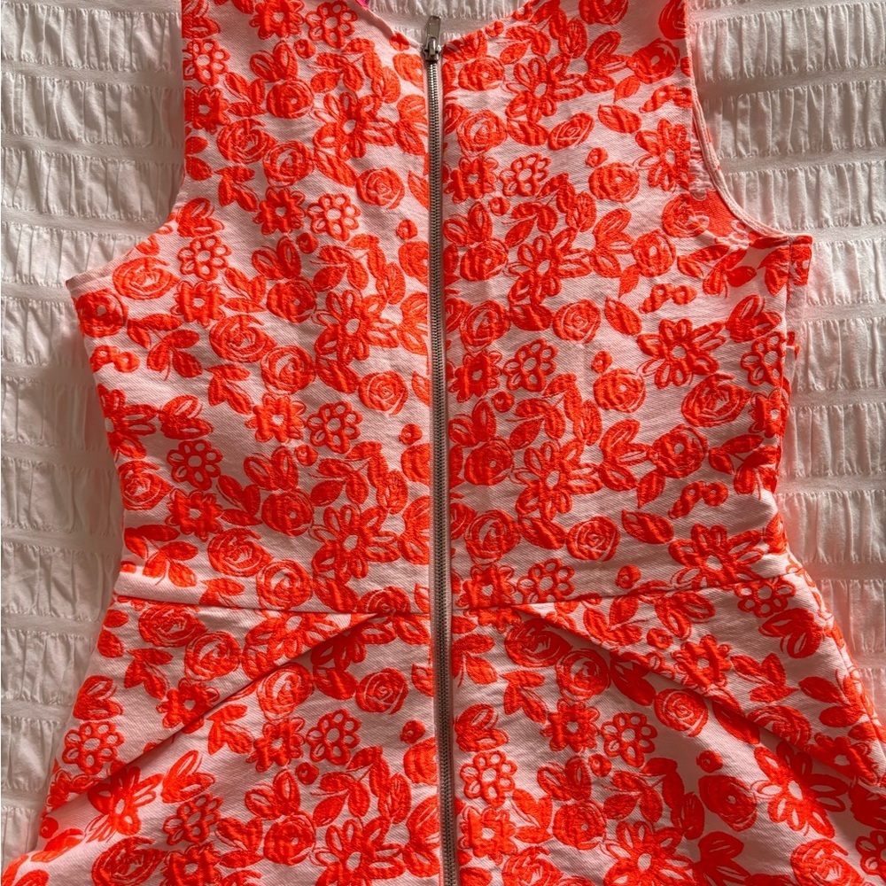 Betsey Johnson Orange Sleeveless Sundress Mini - Picture 3 of 12